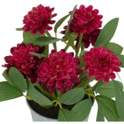 Fiori Artificiali, Vaso In Zinco, H20 Cm - Atmosphera Créateur D'intérieur -Negozio Piante artificiali economico 90566068 4