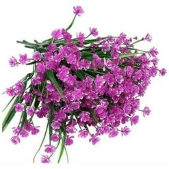 8 Fasci Di Fiori Finti Artificiali All'aperto Arbusti Piante Resistenti Ai Raggi UV Piante Di Plastica Piante Da Appendere All'aperto Per Interni Giardino Portico Fioriera Maria's House -Negozio Piante artificiali economico 92048448 3