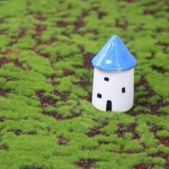 Simulazione Di Licheni Di Muschio Artificiale Piante Verdi Finte Per La Decorazione Del Giardino Del Patio Di Casa (punto Rosso) -Negozio Piante artificiali economico 94295078 5