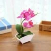 Artificiale Doppia Forcella Farfalla Pianta Orchidea Fiore Bonsai Creativo (Incluso Vaso) Ornamenti Di Fiori Artificiali Pianta In Vaso Artificiale Rosa Rossa -Negozio Piante artificiali economico 95218438 1