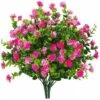 Eucalipto Bouquet Piante Vegetali Fiori Finti Fiore Artificiale 4 Pezzi Eucalipto Resistente Ai Raggi UV Per Interni Per La Decorazione Di Matrimoni All'aperto Home Office Giardino (Loto Rosso) -Negozio Piante artificiali economico 95760648 1