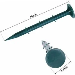 Pali Da Giardino In Plastica 100 Pezzi Pali Di Fissaggio Da Giardino Per Il Fissaggio Della Protezione Dai Raggi UV Delle Erbacce Verdi -Negozio Piante artificiali economico 95767801 5