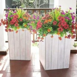 Decorazione Per Veranda Da Giardino In Finta Plastica Resistente Ai Raggi UV, Confezione Da 20 Piante Artificiali Da Esterno -Negozio Piante artificiali economico 95773704 4