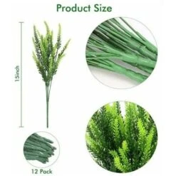 Lotti Fiori Artificiali Di Plastica Gialla Lavanda Fiori Finti Gialli Artificiali Decorazione Per Feste, Matrimoni, Casa, Ristorante -Negozio Piante artificiali economico 95789552 3