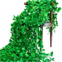 36 Fiori Finti Da 2 M, Ghirlanda Artificiale Verde, Ghirlanda Di Edera, Piante Sospese, Replica Di Nozze