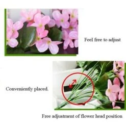 2x Piante Artificiali Edera Rampicante Piante Rampicanti Foglia Artificiale Rampicante Decorazione Floreale Viola, Rosa -Negozio Piante artificiali economico 95930905 5