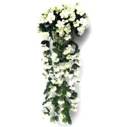 85cm Piante Artificiali Bianche Vite Di Edera Piante Pendenti Vite Di Foglie Artificiali Decorazione Di Fiori Viola