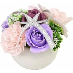 Vaso Da Fiori Artificiale In Vaso Di Plastica - Per Interni Ed Esterni - Decorazione Da Giardino ， E