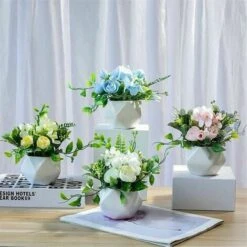 Fiori Artificiali Con Vaso Di Fiori Di Peonia - Fiori Artificiali In Plastica - Per La Casa, La Tavola -Negozio Piante artificiali economico 96205873 4