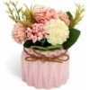 Fiori Di Ortensia Artificiale In Vaso Con Vaso In Ceramica, Varietà Di Palline Di Fiori In Seta Finta Bonsai Per Decorazioni Interne Per Camera Da Letto, Matrimoni, Scrivania, Decorazioni Per Davanzal -Negozio Piante artificiali economico 96205919 1