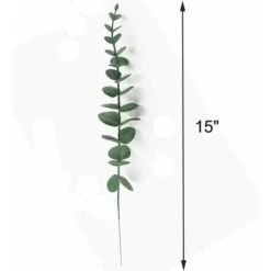 Confezione Da 10 Foglie Di Eucalipto Artificiali Dal Tocco Realistico - Rami Di Fiori Artificiali Per Bouquet Da Sposa, Decorazioni Per La Casa (grigio Verde) -Negozio Piante artificiali economico 97077047 3