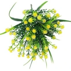 Pezzo Gypsophila Artificiale Fiore Colore Giallo -Negozio Piante artificiali economico 97236878 4