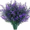 Fiori Artificiali Da Esterno Piante Di Lavanda Finte Bouquet Artificiale In Plastica Resistente Ai Raggi UV Per La Decorazione Del Portico Del Giardino Di Casa All'aperto (viola) -Negozio Piante artificiali economico 98145300 1